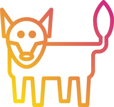 Şirin bir tilkinin vektör çizimi 