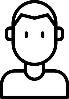 erkek avatar kişi tasarımı, vektör illüstrasyonu  