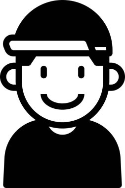 kullanıcı profili, çocuk avatarı, vektör illüstrasyonu 