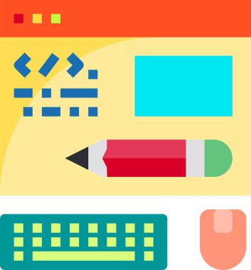 Programlama kavramının asgari vektör simgesi 