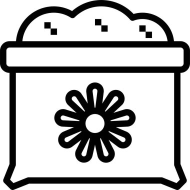 Gübre simgesinin vektör illüstrasyonu