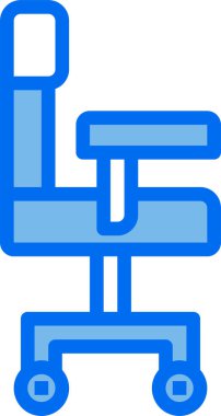 Sandalyenin vektör simgesi. biçim, beyaz arkaplanda düz bir semboldür