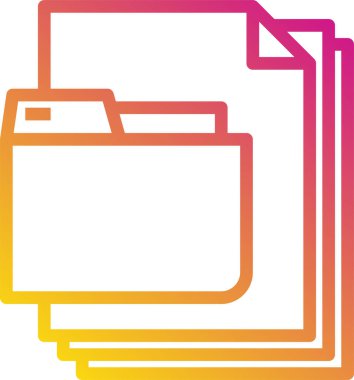 Dosya vektör illüstrasyonu için dizin