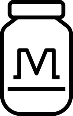 Süt şişesinin vektör illüstrasyonu