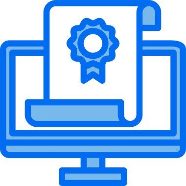 Mezuniyet simgesi, vektör illüstrasyonu