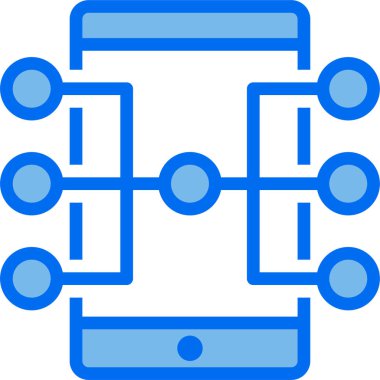 Akıllı telefon simgesinin vektör illüstrasyonu