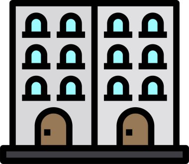 Otel simgesi vektör illüstrasyonu