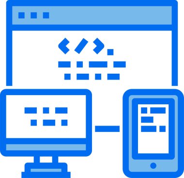 Programlama kavramının asgari vektör simgesi 