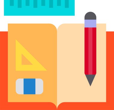 kitap minimalist vektör simgesi