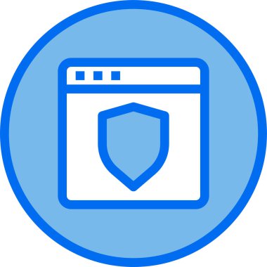 Web tarayıcı, basit vektör simgesi tasarımı