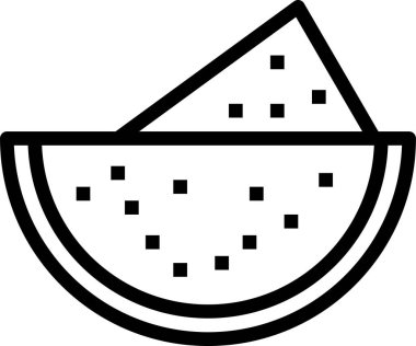 Tatlı karpuzun vektör çizimi 