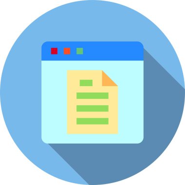 Web tarayıcı, basit vektör simgesi tasarımı