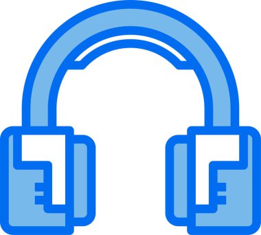 Kulaklığın vektör illüstrasyon simgesi 