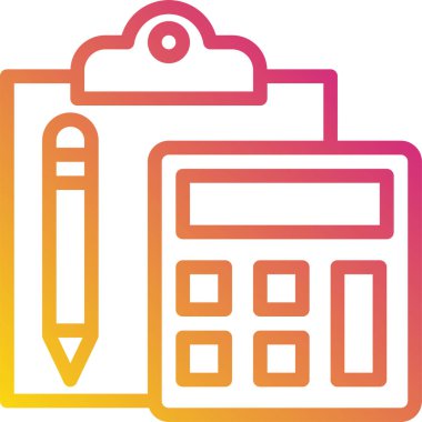 hesap makinesi simgesi, vektör illüstrasyonu 