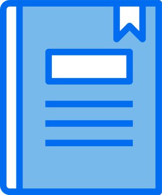 Kitapçı ikonu. Renkli vektör illüstrasyonu