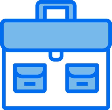 Okul Çantası minimalist vektör simgesi