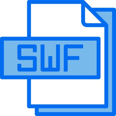 swf dosya biçimi simge vektörü