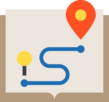 Pin konumunun minimalist vektör simgesi 