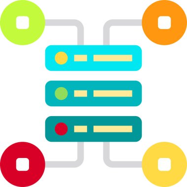 veri teknolojisi yönetim kavramı, vektör illüstrasyonu