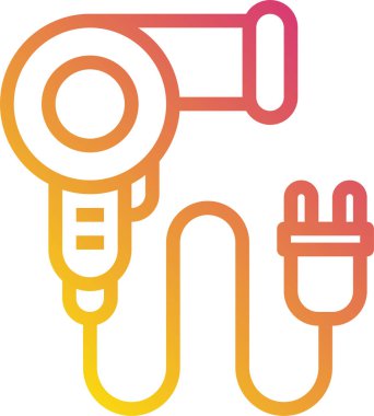 Kurutucu simgesi, vektör illüstrasyonu