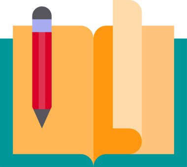 kitap minimalist vektör simgesi