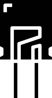 diyot lambasının minimalist vektör simgesi