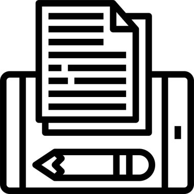 Ofis belgeleri, vektör çizimi