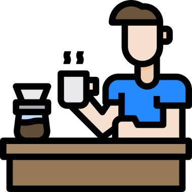 Web siteleri için insan avatar şablonu, vektör illüstrasyonu