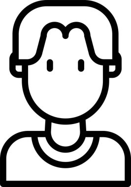 erkek avatar kişi tasarımı, vektör illüstrasyonu  