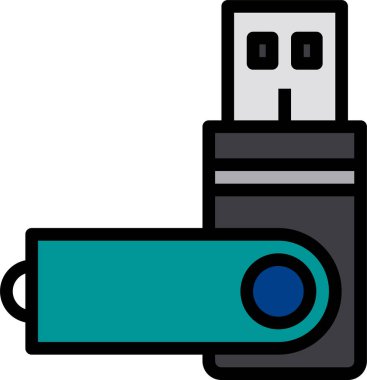 Bilgisayarın stil minimalist vektör simgesi