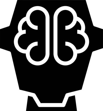 Robot simgesinin vektör illüstrasyonu 