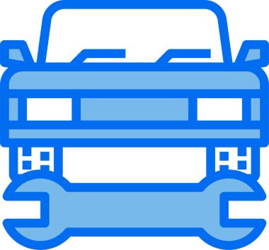 Araç servisinin vektör illüstrasyonu