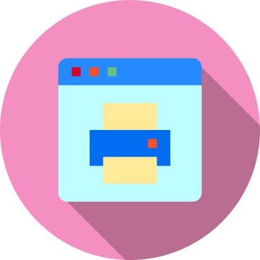 Web tarayıcı, basit vektör simgesi tasarımı