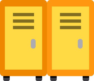 İki dolabın minimalist vektör simgesi