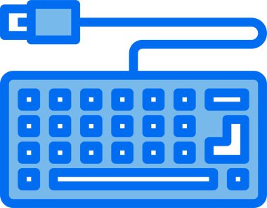 Bilgisayar klavyesi simgesi. Web sitesi simgesinin vektör şablonu