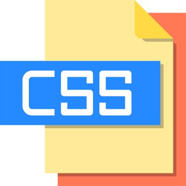 css dosya biçimi vektör illüstrasyonu 