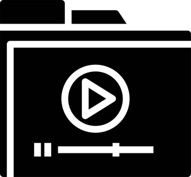 Film dizini, vektör illüstrasyonu 