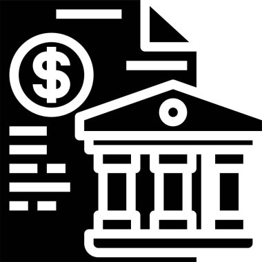 Finansal simge, iş simgesi, para simgesi, vektör illüstrasyonu 