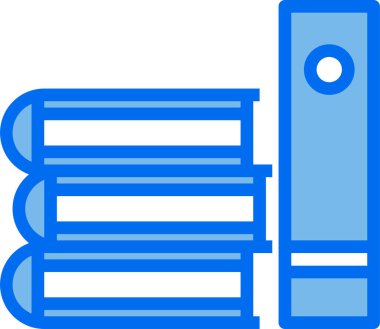 Kitap simgesi, eğitim simgesi, vektör illüstrasyonu