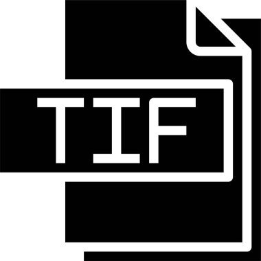 tif dosya biçimi vektör illüstrasyonu 