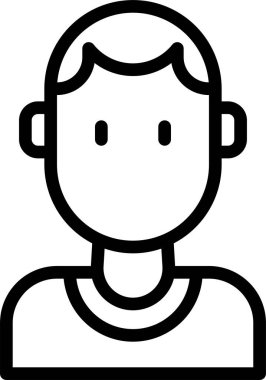 erkek avatar kişi tasarımı, vektör illüstrasyonu  