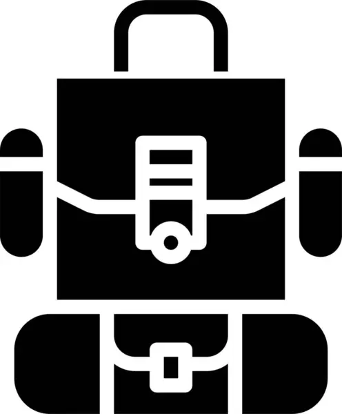 Modern Design Minimalistic Vector Icon Backpack — Stock Vector