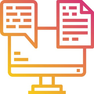 Veritabanı kavramının minimalist vektör simgesi 