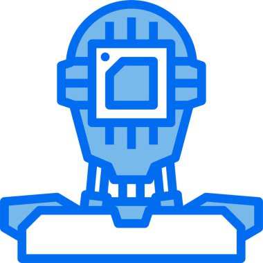 Modern tasarım minimalist vektör simgesi, yapay zeka