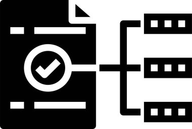 Basit modern fikir simgesi, vektör illüstrasyonu