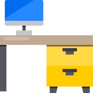 Masa simgesi, vektör illüstrasyonu