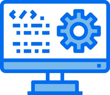 Programlama kavramının asgari vektör simgesi 