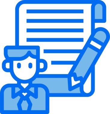 belge simgesi, vektör çizimi 