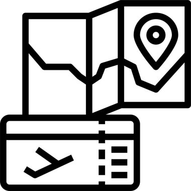 Pin konumunun minimalist vektör simgesi 