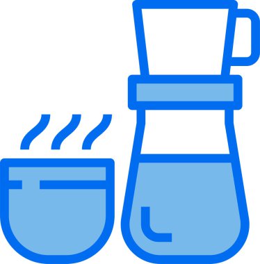 kahve damlatıcı vektör simgesi